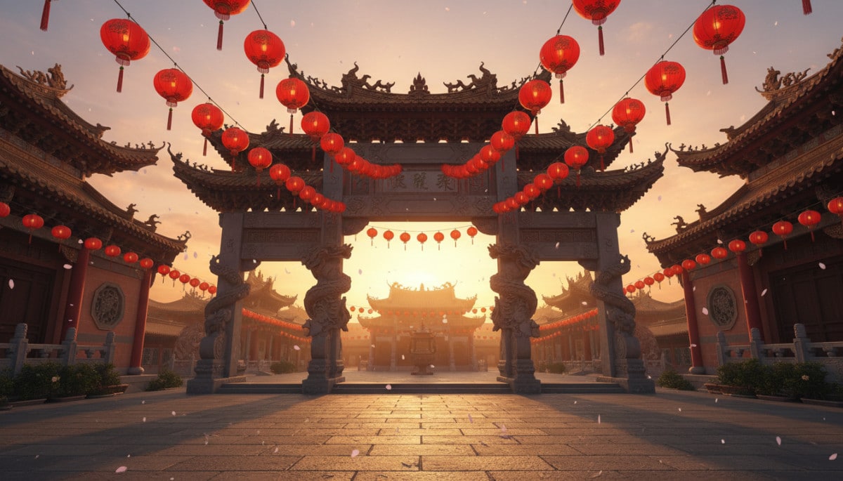 Horoscope chinois mai 2026 femme sphère dorée lumière mystique orientale