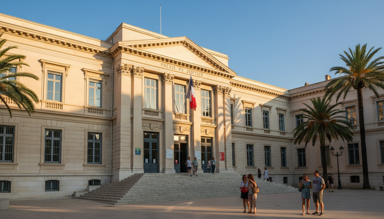 Palais de justice de Nice où se tient le procès en appel