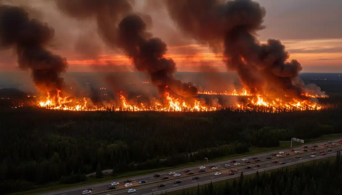 Incendie de forêt dévastateur à Fort McMurray en mai 2016