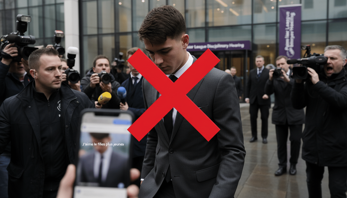 « J'aime les filles plus jeunes » : un footballeur de Premier League suspendu après des messages à une ado de 15 ans