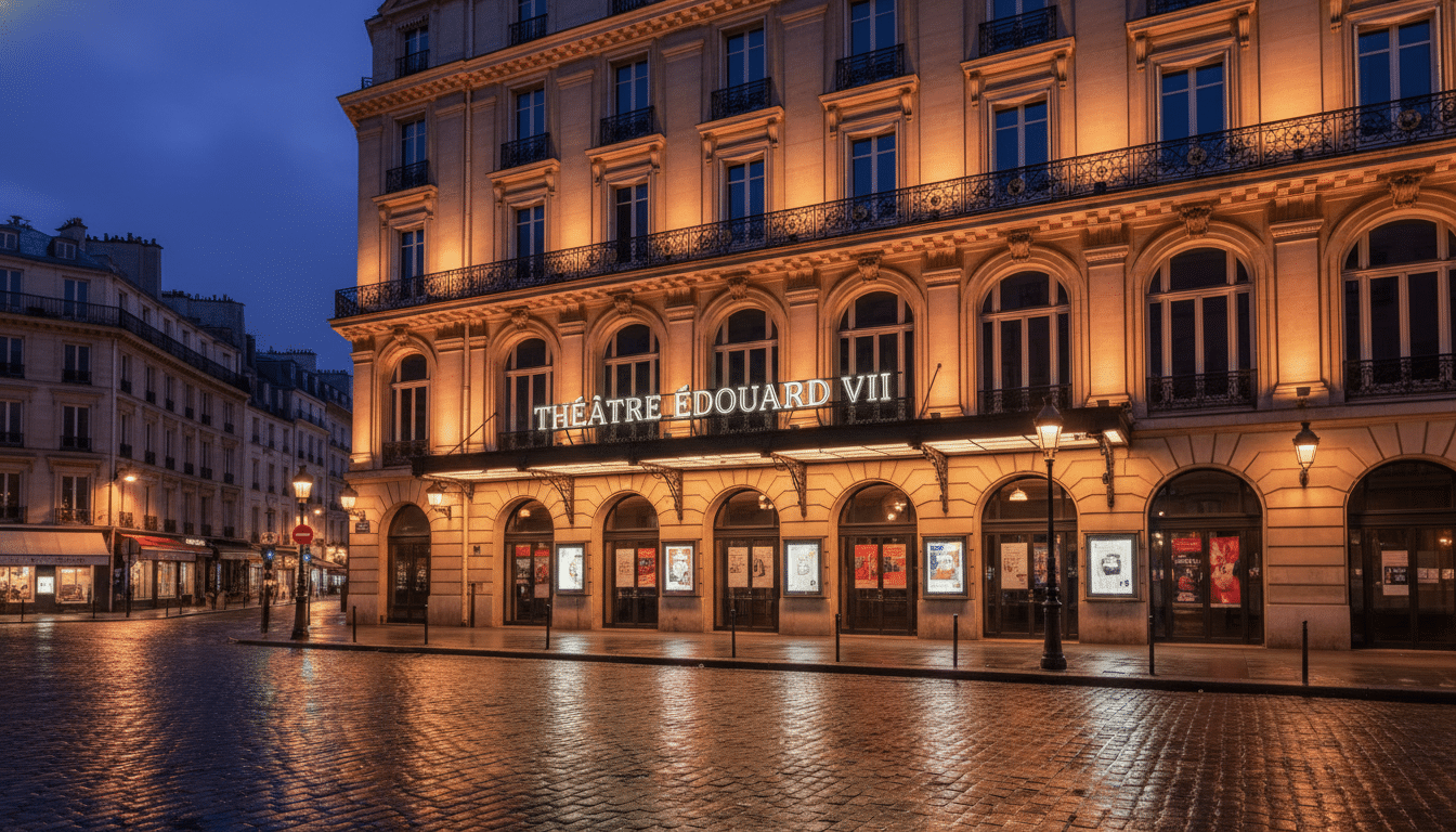 Le Théâtre Édouard VII à Paris, lieu de l'affaire Bruel