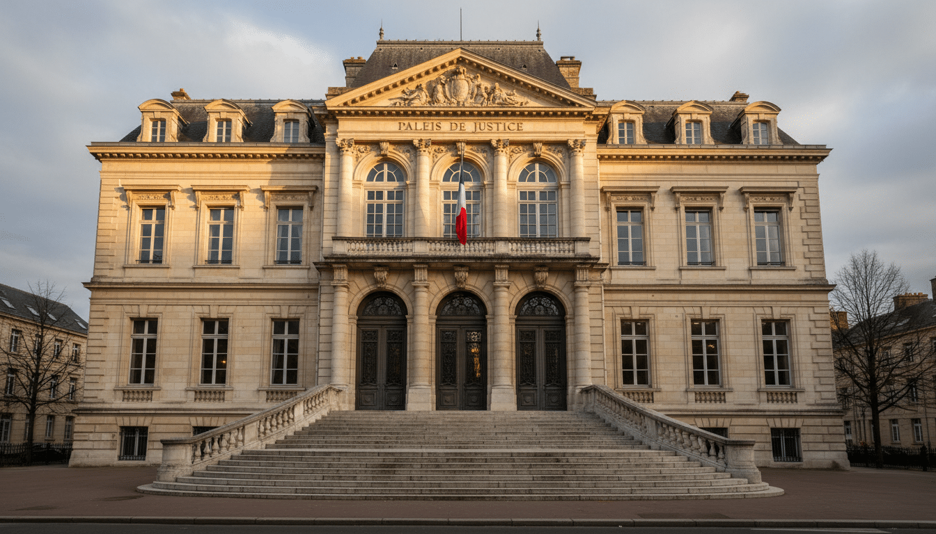 Façade du tribunal correctionnel d'Amiens