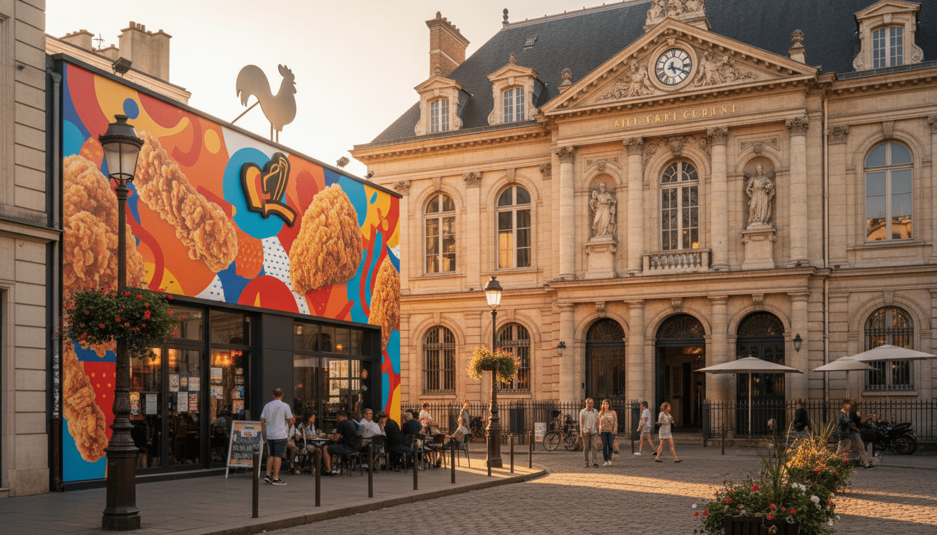 Restaurant fast-food près de la mairie de Saint-Ouen