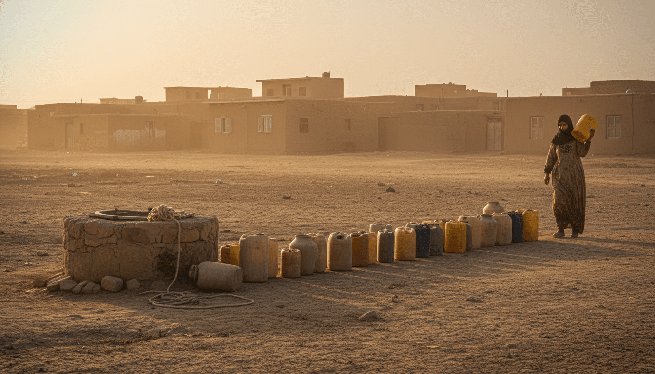 Village irakien touché par la pénurie d'eau