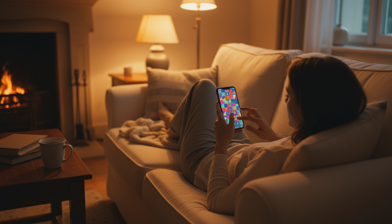 Joueur validant sa grille Loto sur smartphone