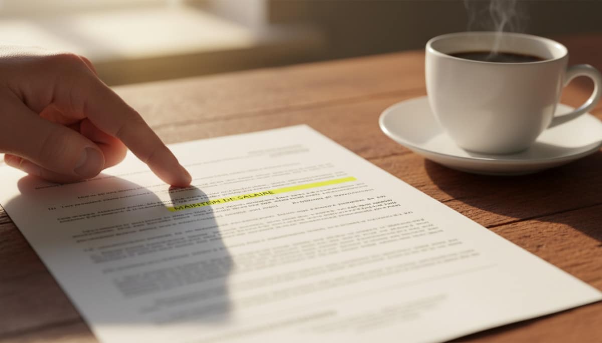 Main pointant une clause de convention collective
