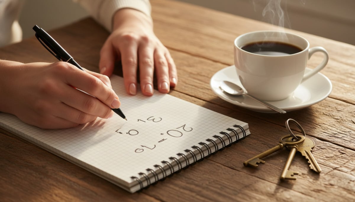 Mains qui calculent le budget sur papier