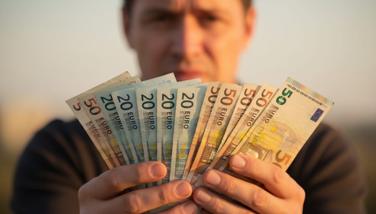 Mains tenant des billets de banque en euros