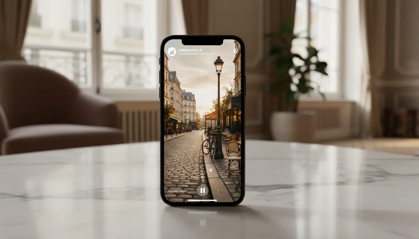 Story Instagram après un mois de silence — interface Instagram sur un smartphone