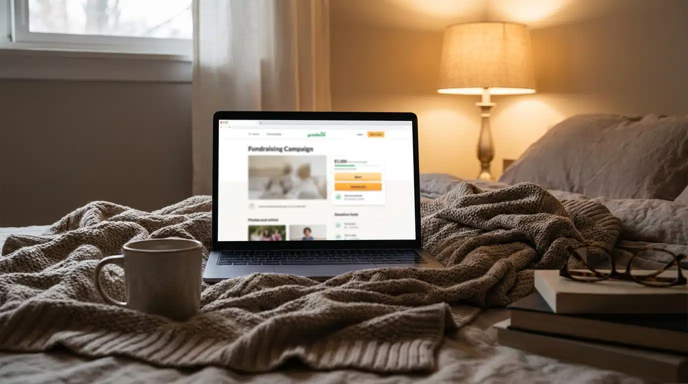 Écran d'ordinateur portable dans une chambre chaleureuse