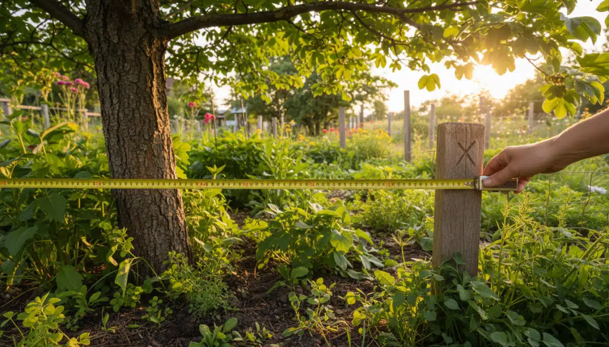 mesure distance arbre limite propriété jardin