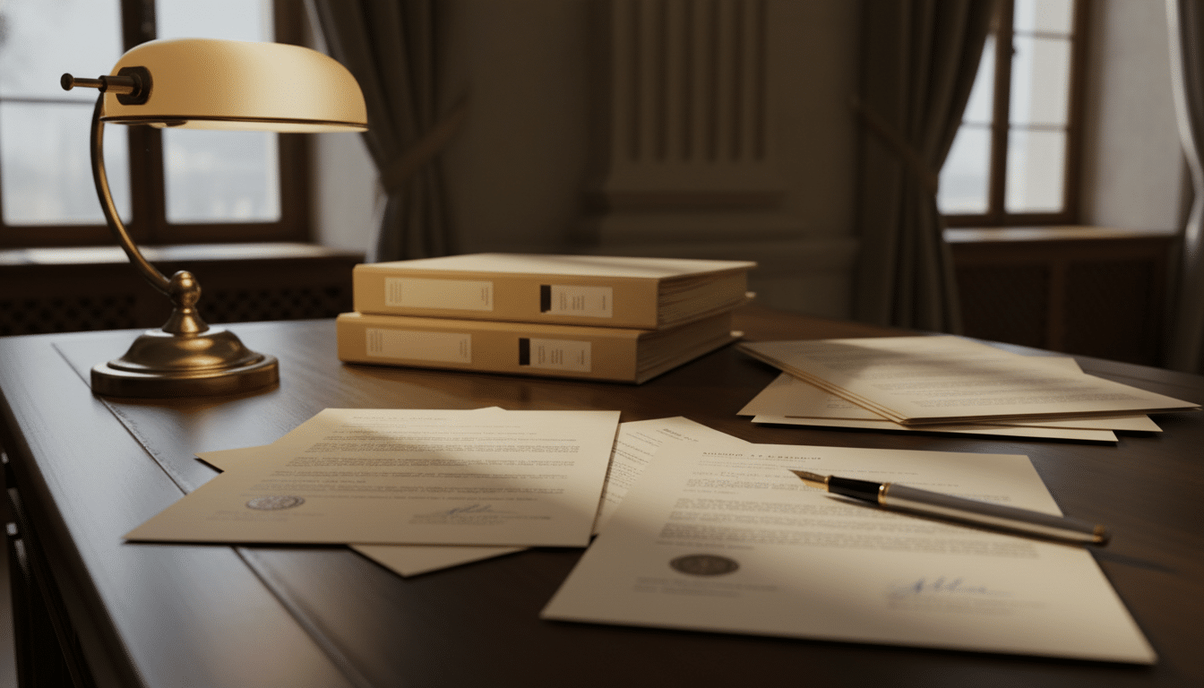 Documents juridiques liés à la procédure de divorce