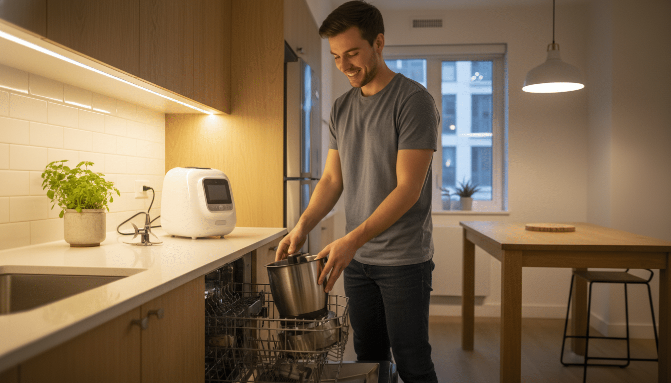 Nettoyage du bol au lave-vaisselle après utilisation