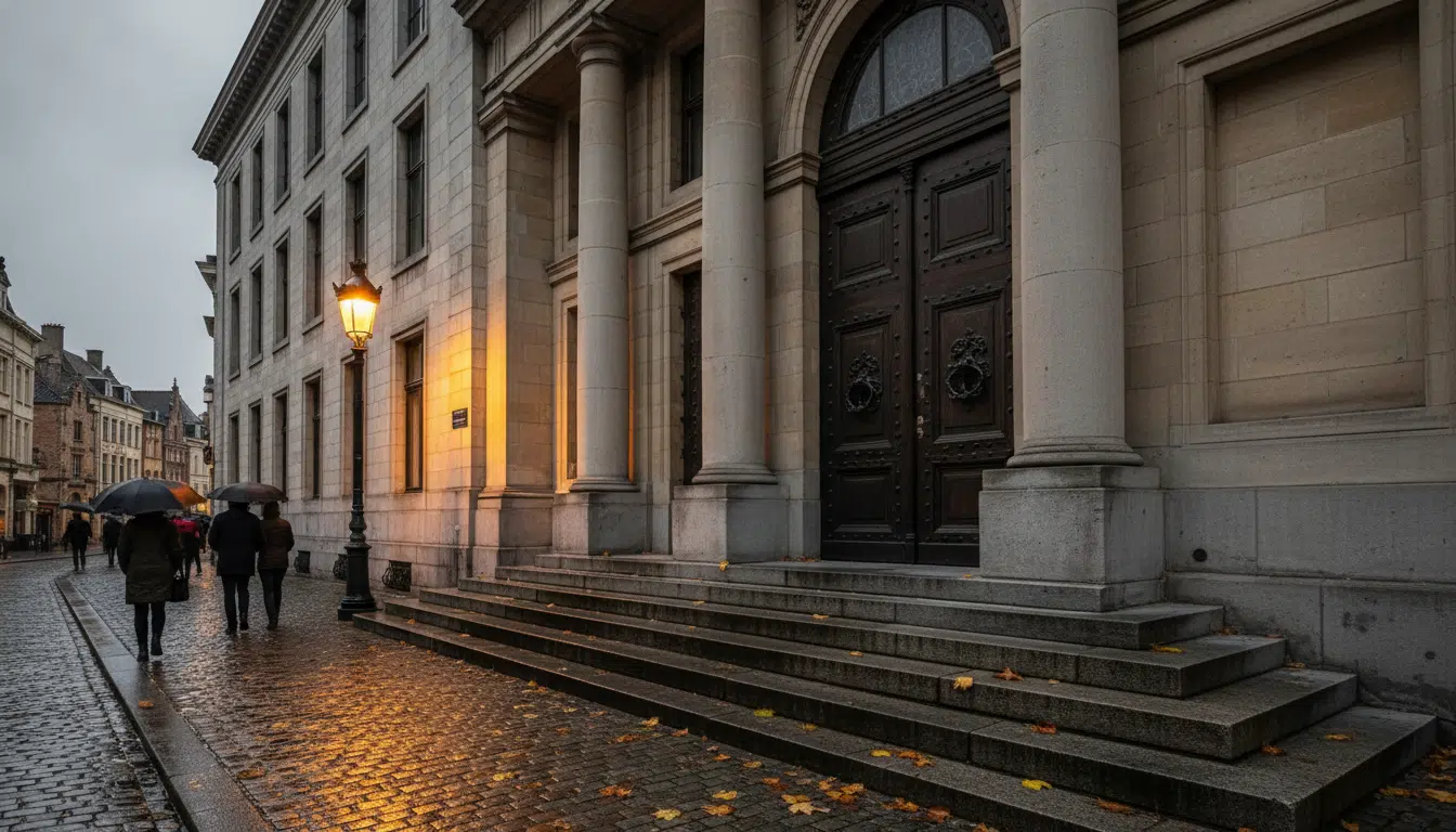 Façade de la cour d'assises de Gand en Belgique