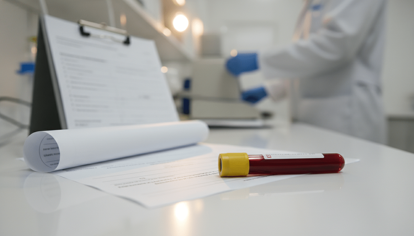 Analyse sanguine en laboratoire pour contre-expertise