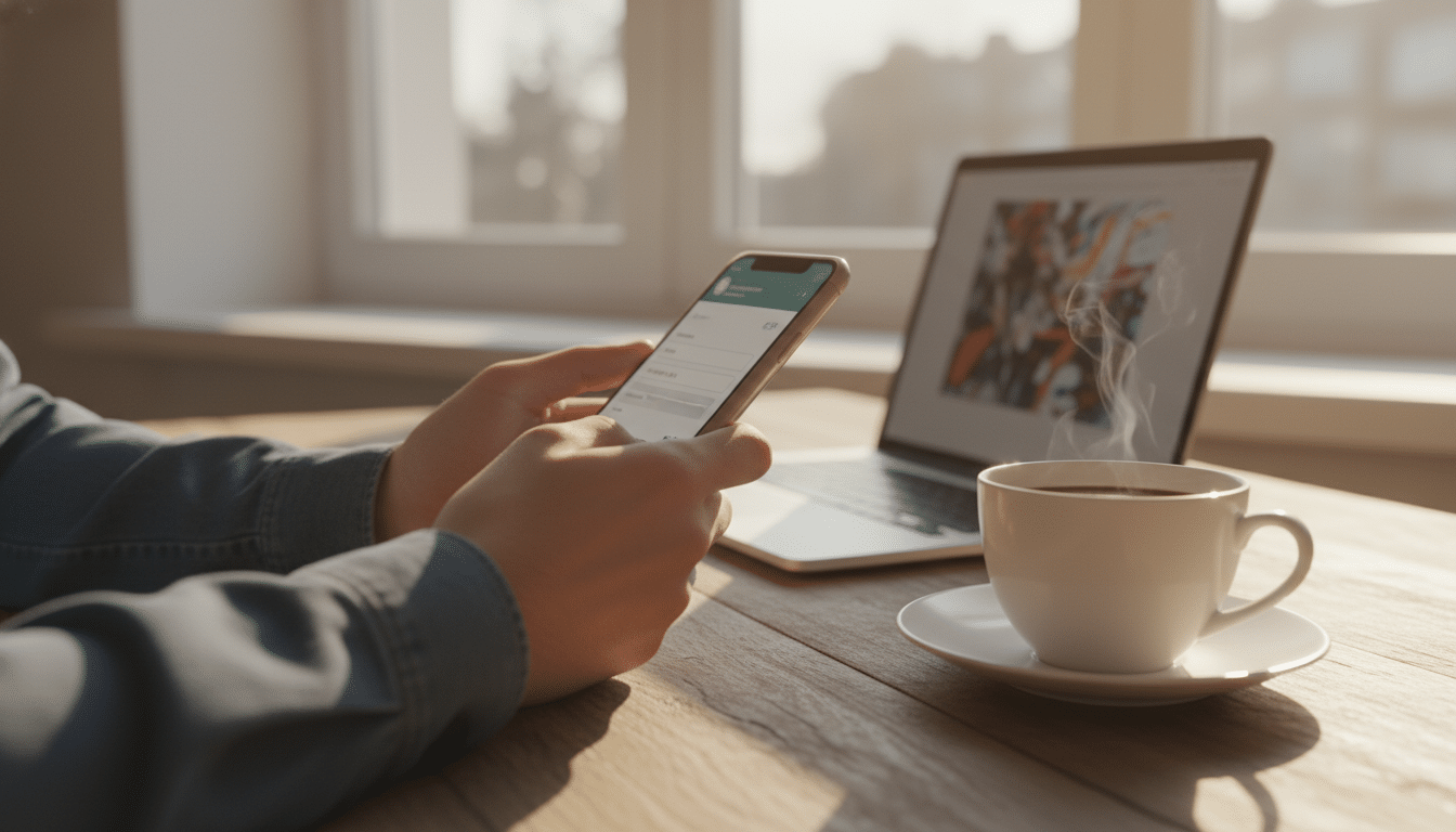 Formulaire numérique de billet congé annuel sur smartphone