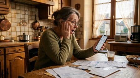 Personne choquée en lisant sa facture d'énergie