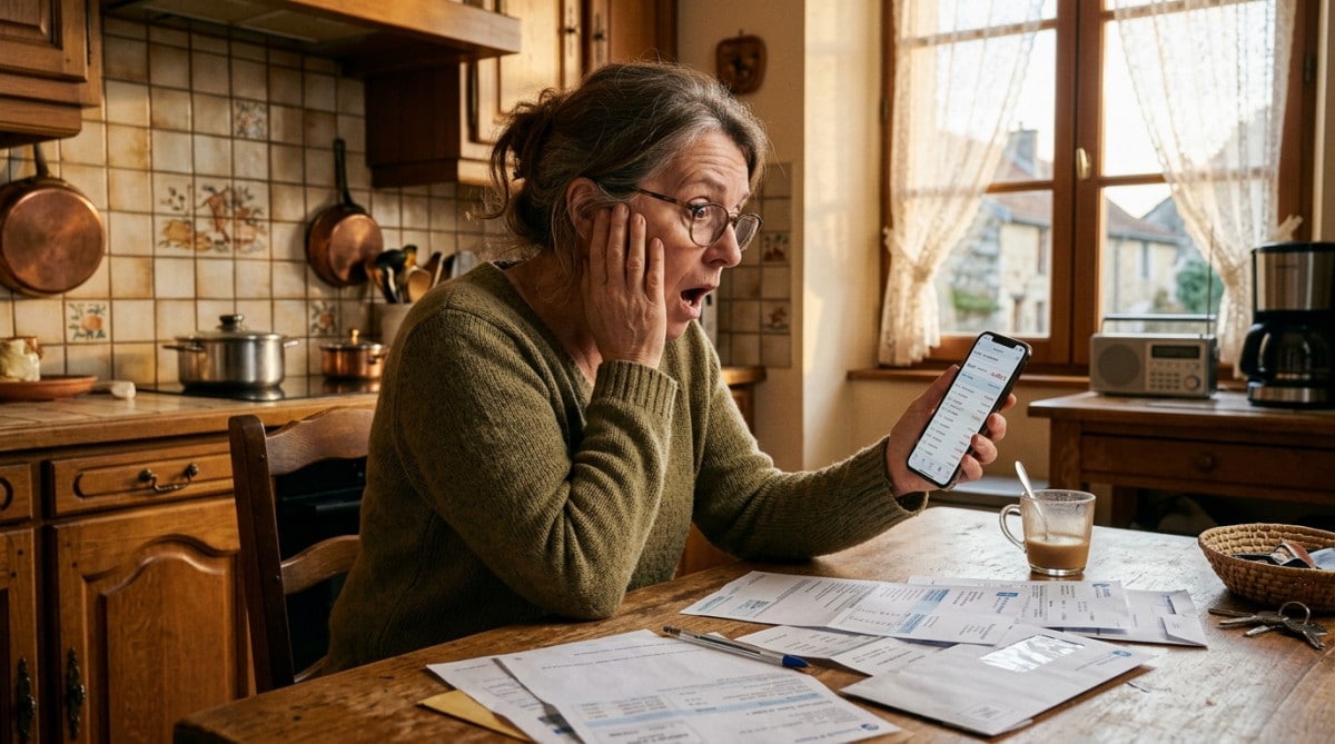 Personne choquée en lisant sa facture d'énergie