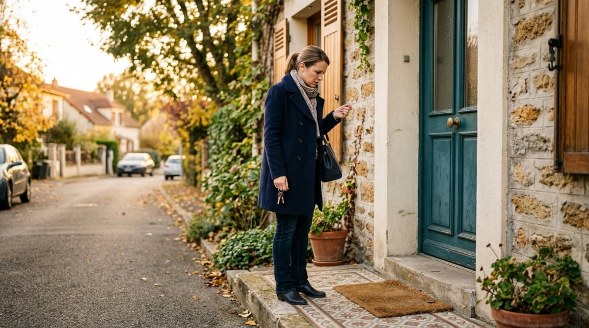Personne découvrant l'absence de son colis devant sa porte