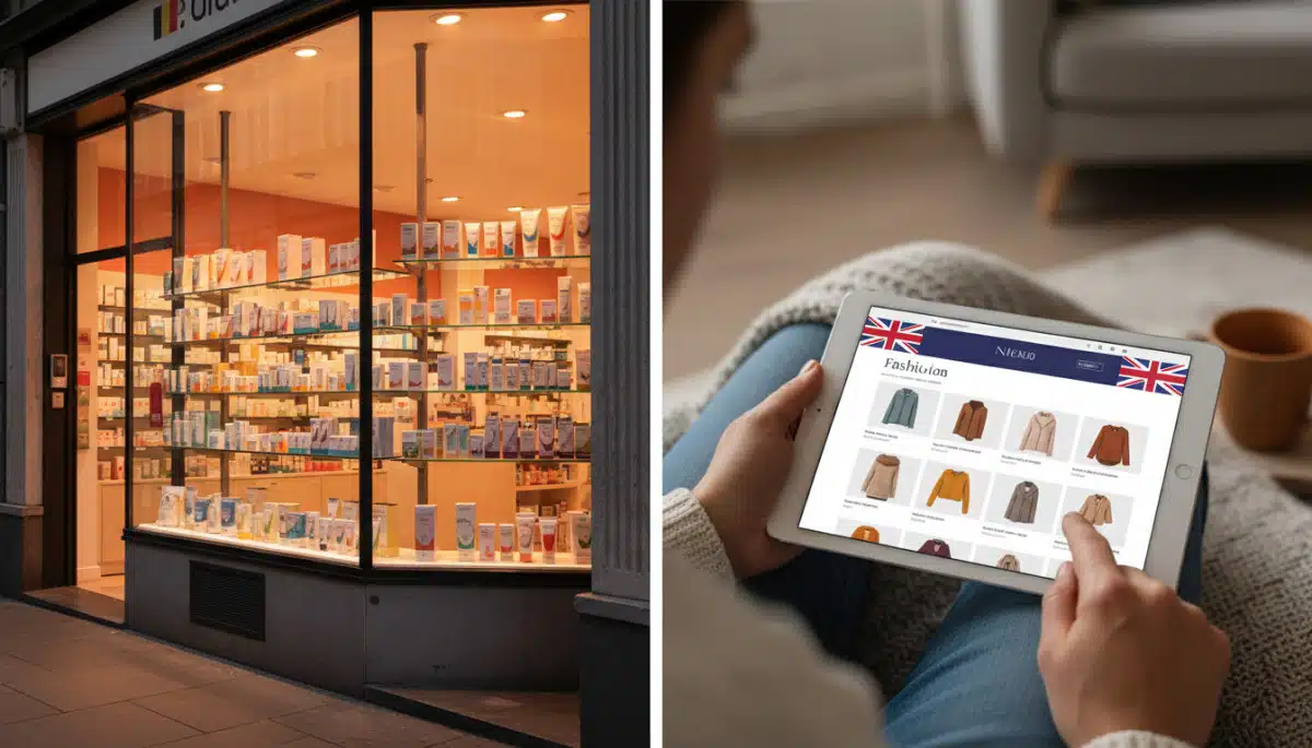 Pharmacie belge et mode britannique, e-commerce transfrontalier