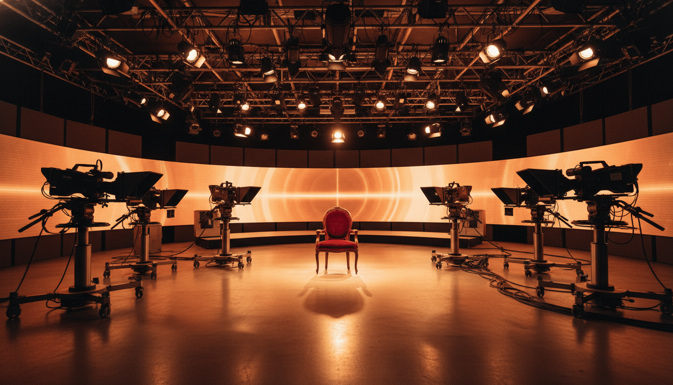 Plateau de tournage de série télévisée française vide