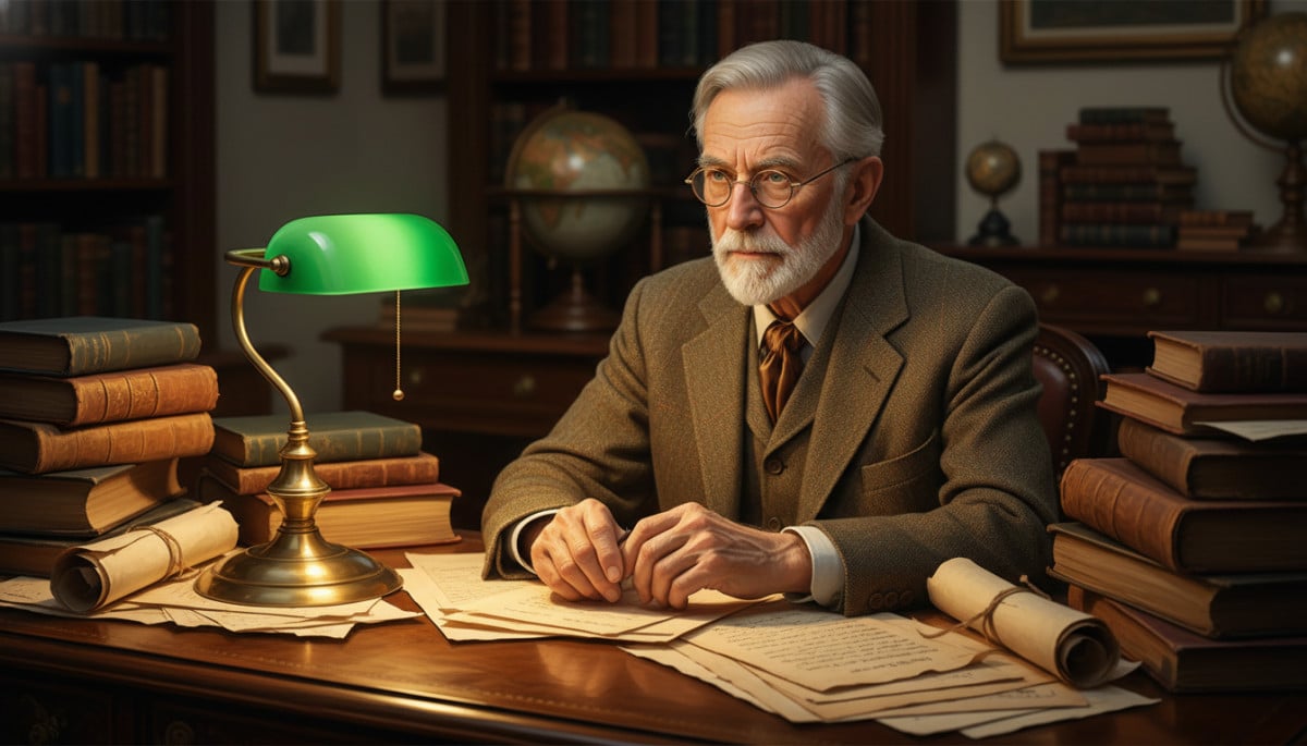 Portrait de Sigmund Freud né le 6 mai 1856