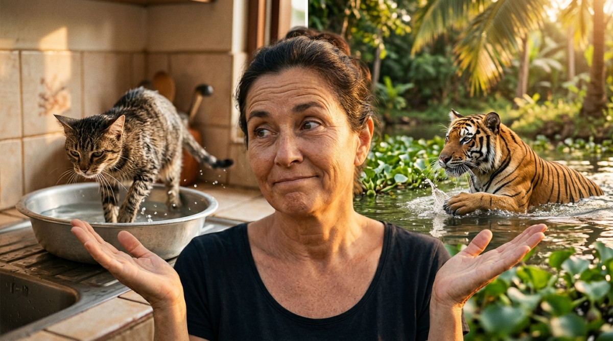 Pourquoi les chats détestent l'eau — alors que les tigres adorent nager ?