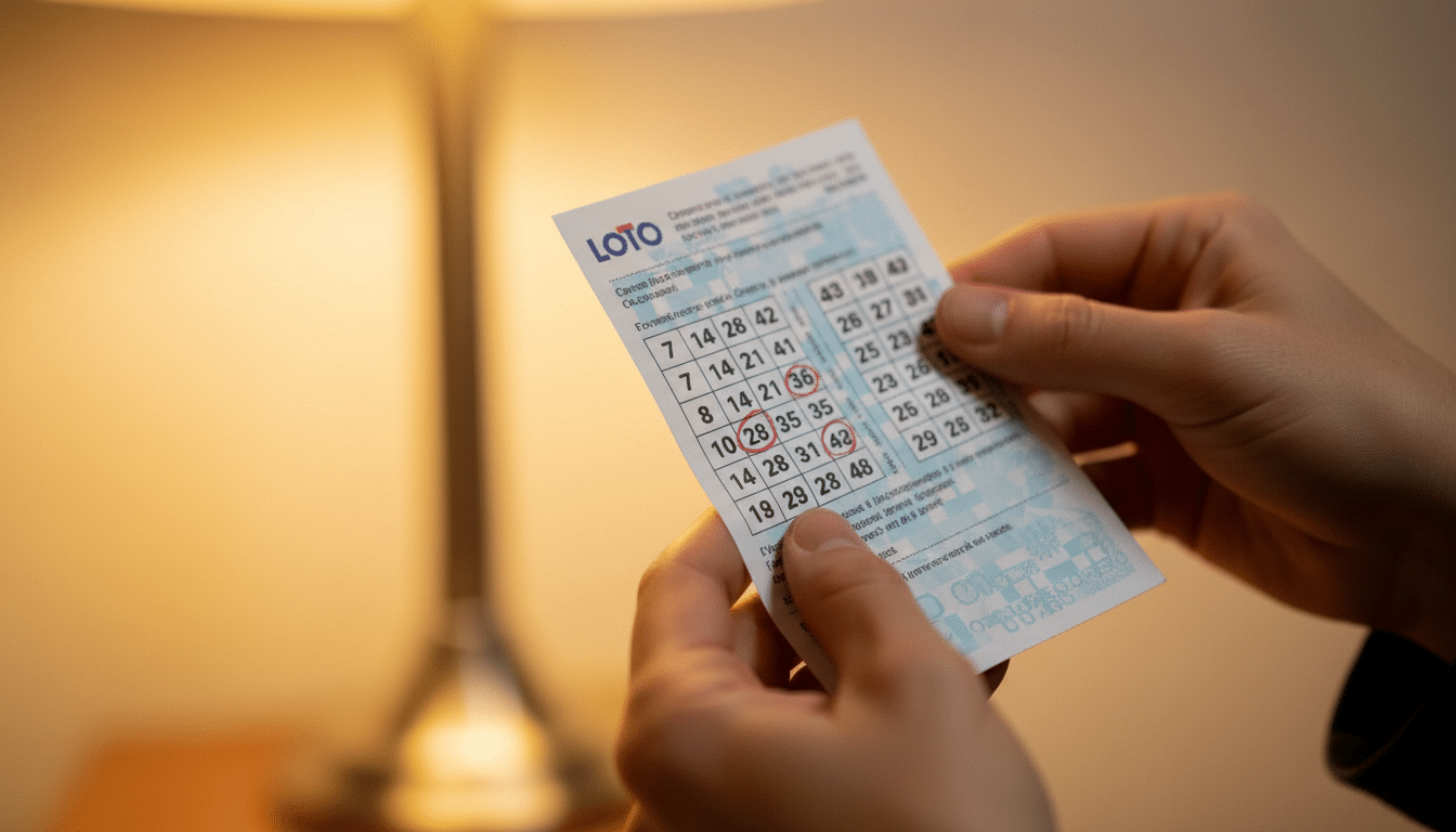 Grille de Loto FDJ remplie à la main