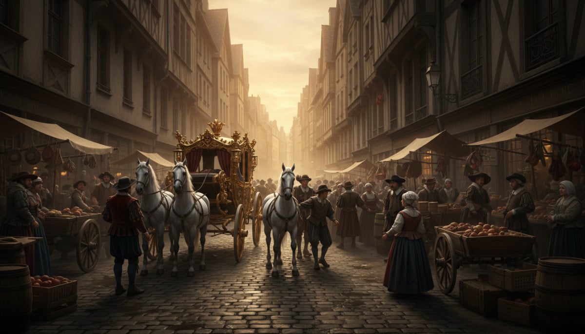Rue de la Ferronnerie à Paris lors de l'assassinat d'Henri IV