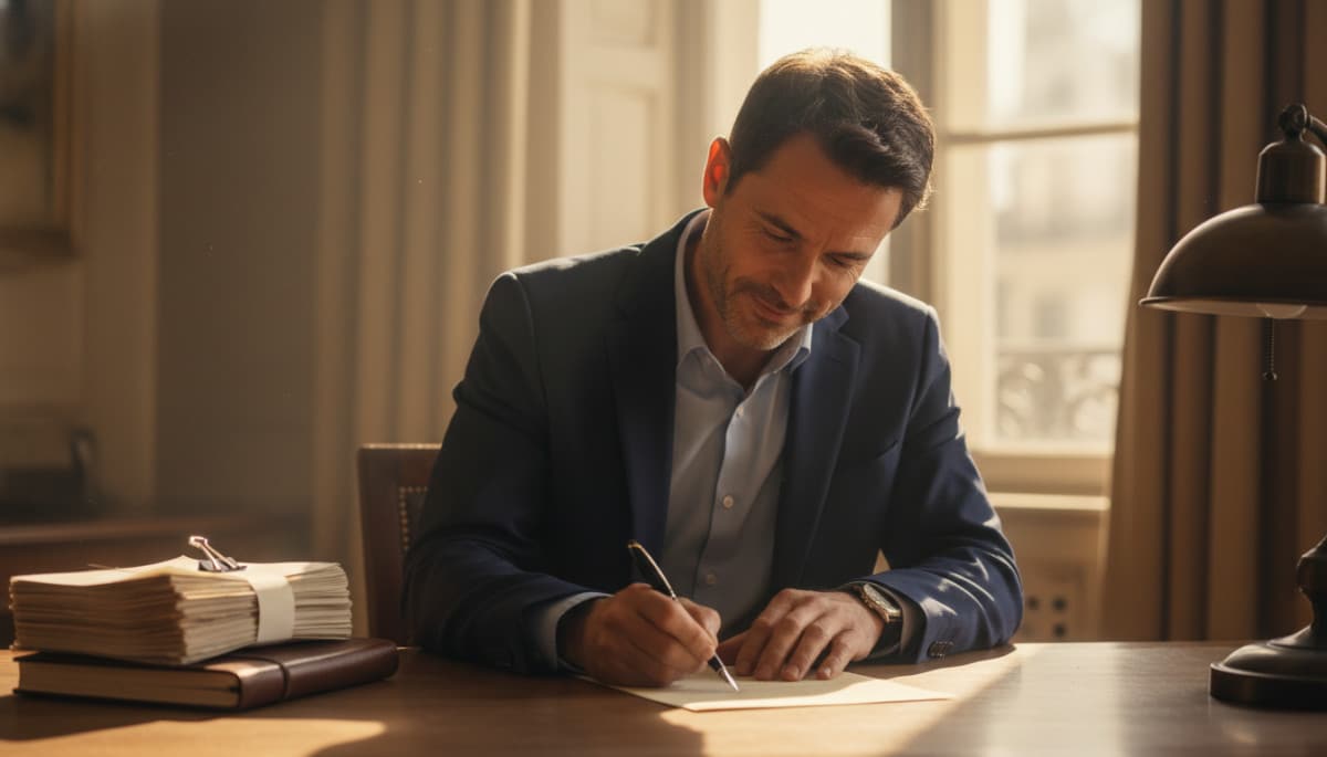 Salarié rédige courrier réclamation employeur