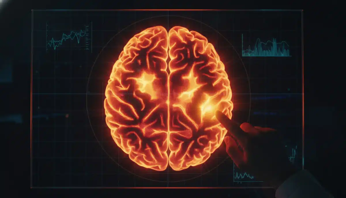 Scanner cérébral montrant une activité intense sur tout le cerveau