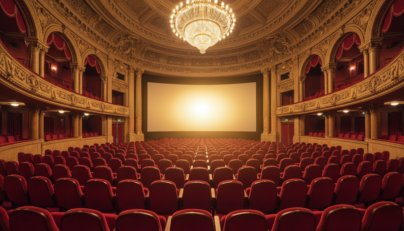 Salle du Grand Théâtre Lumière lors d'une projection