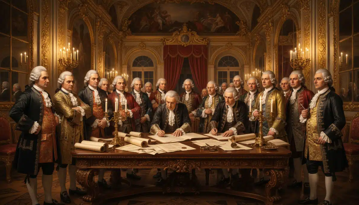 Signature de la Constitution polonaise du 3 mai 1791 à Varsovie