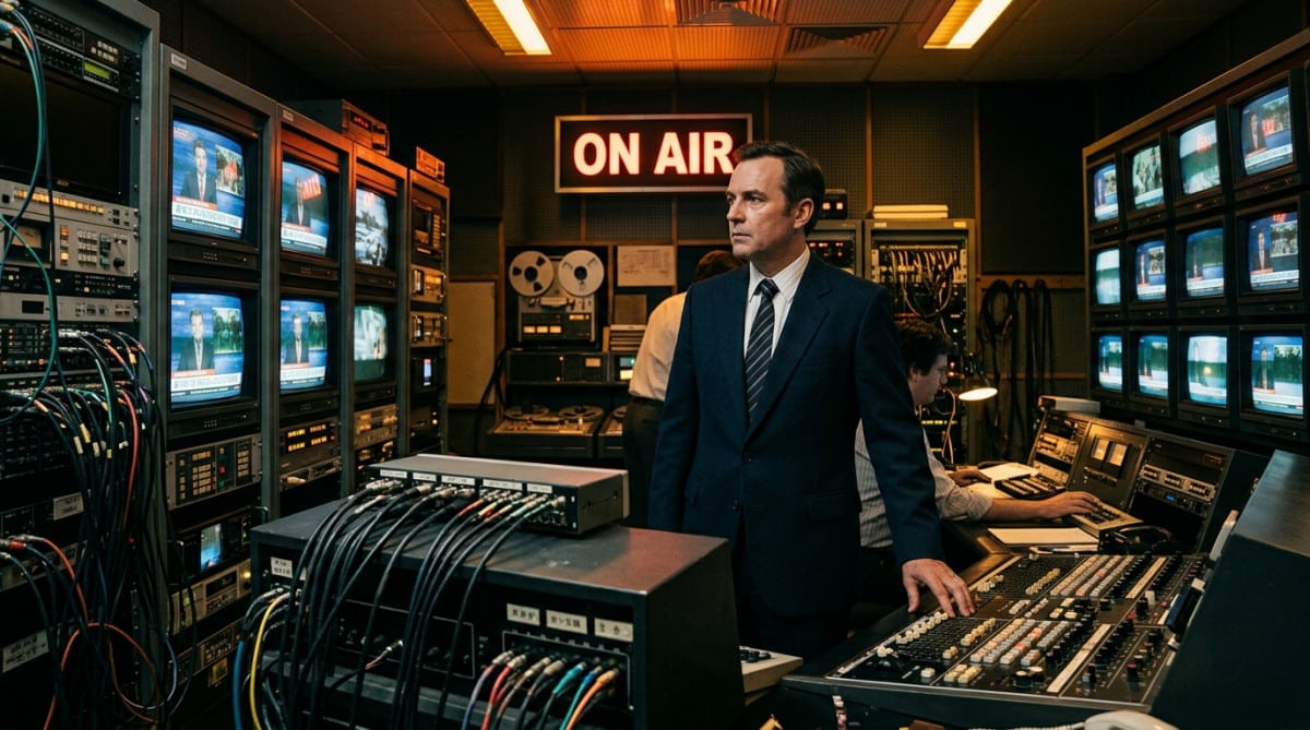 Studio de télévision CNN lors de son lancement en 1980