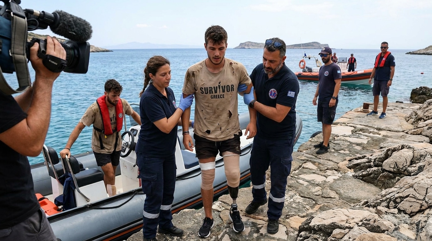 Survivor Greece : un candidat de 21 ans amputé d'une jambe après un choc en mer
