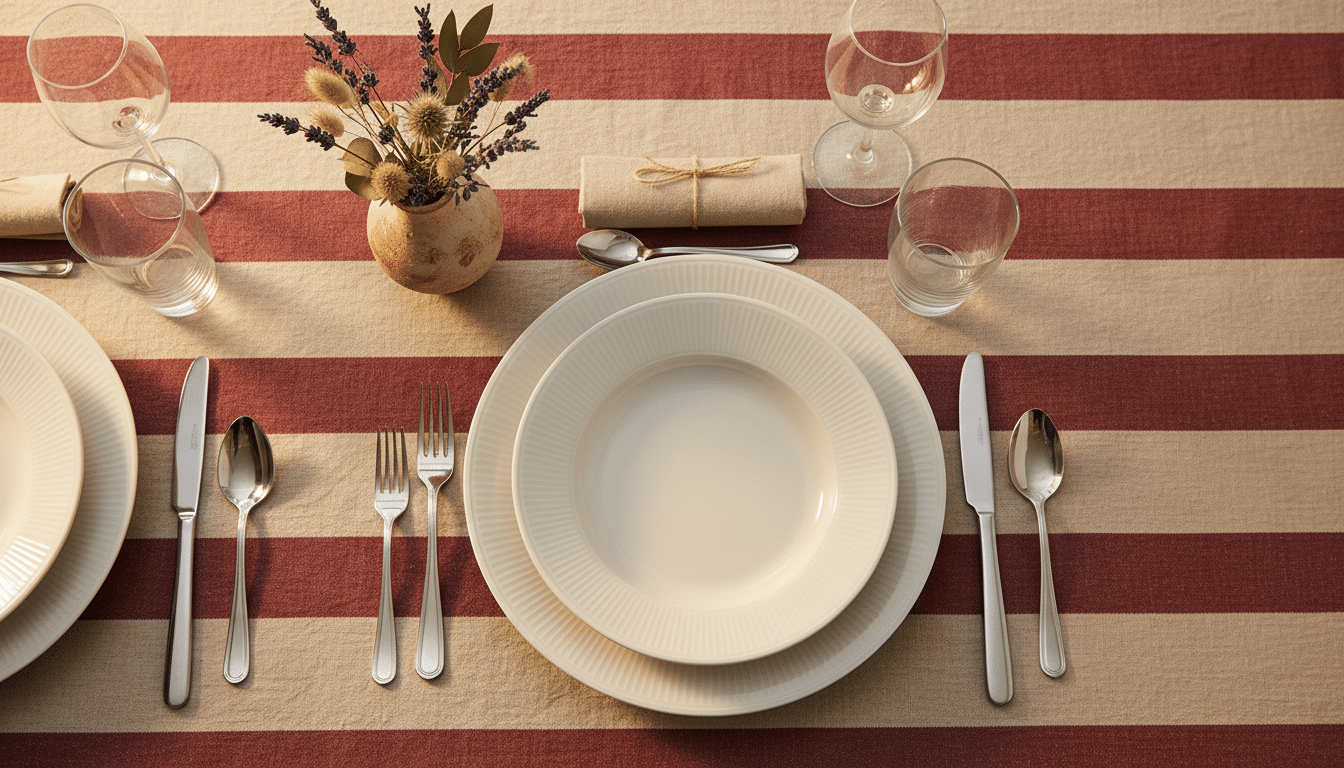 Dressage élégant sur nappe Avola Maisons du Monde