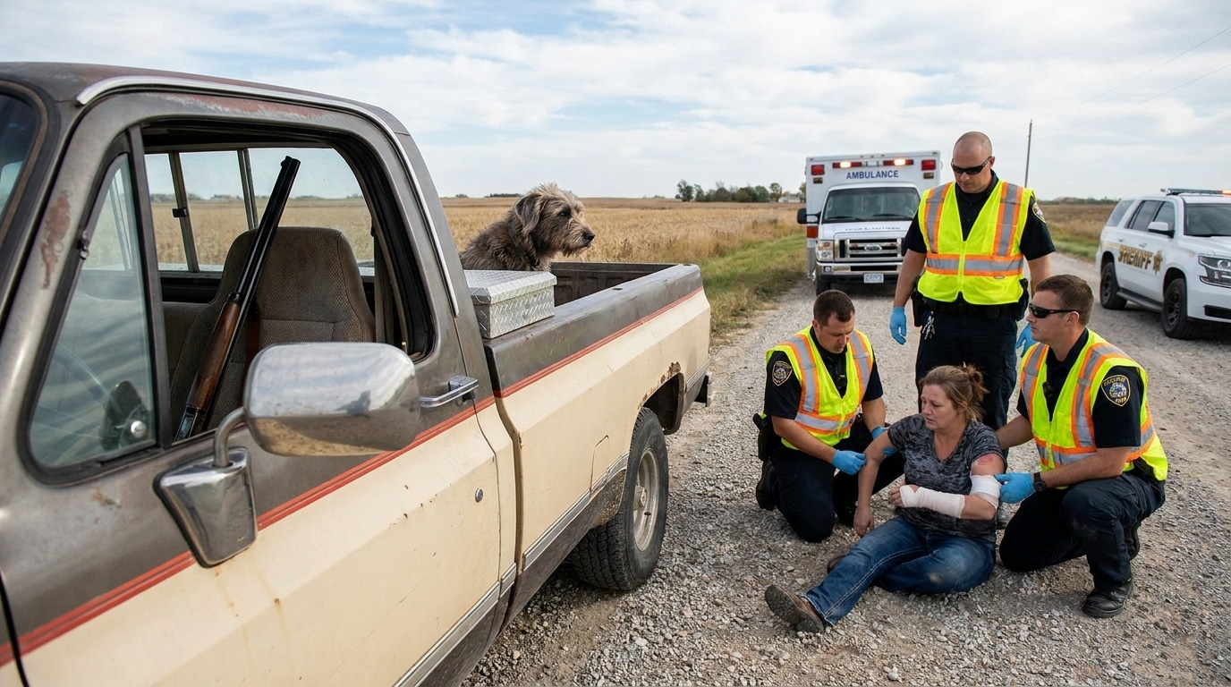Un chien laissé seul dans un pick-up déclenche un fusil de chasse et blesse une automobiliste au Nebraska