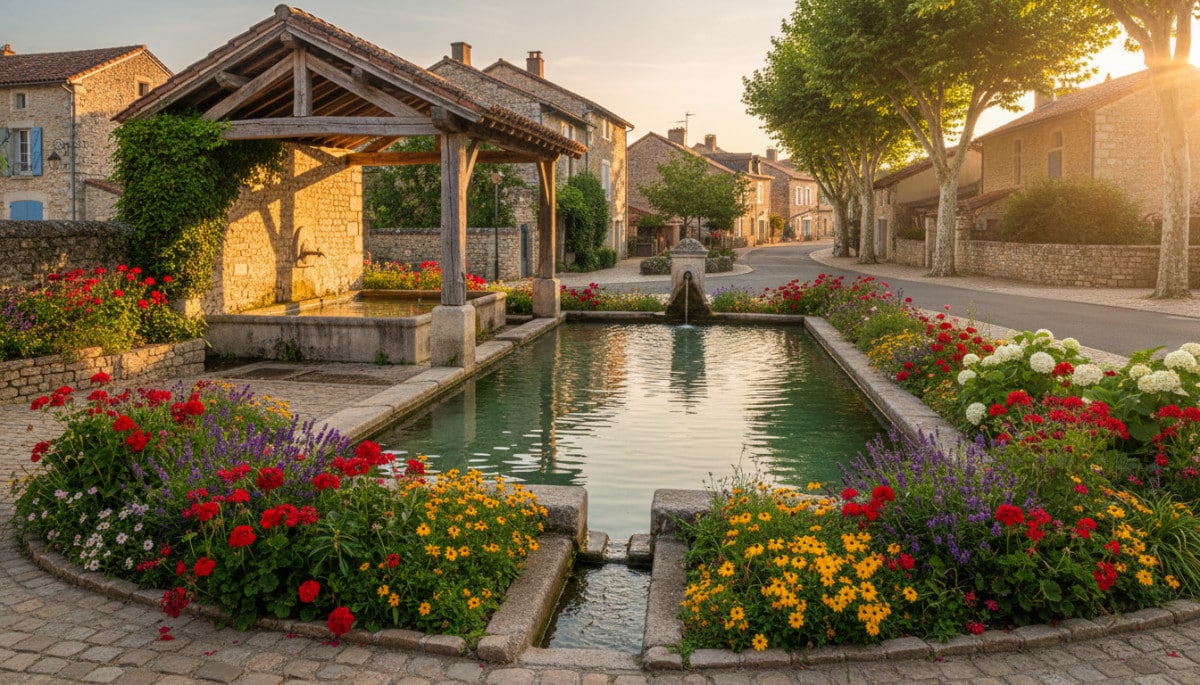 Un lavoir communal restauré, transformé en lieu historique.