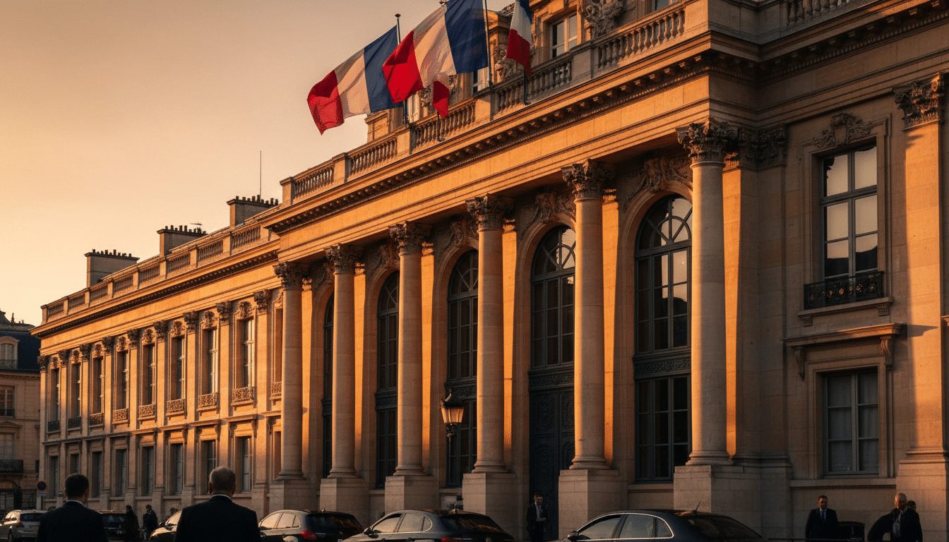 Façade d'un ministère français symbolisant l'enquête de la DGCCRF