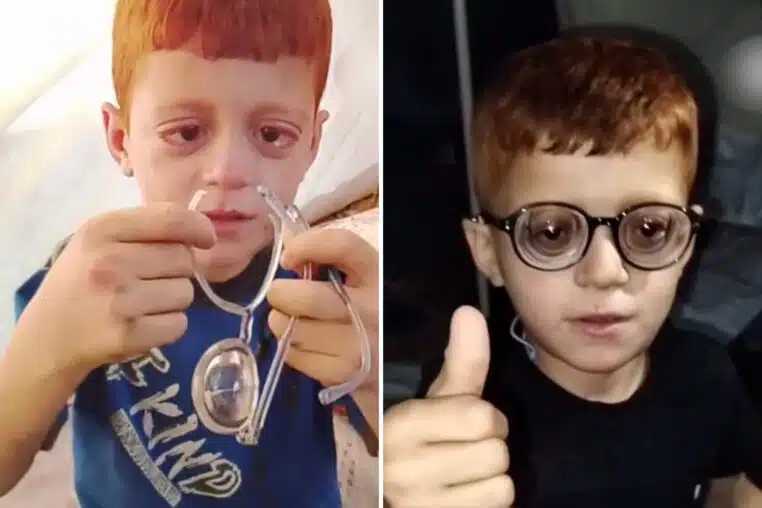 À Gaza, un garçon a fondu en larmes après avoir cassé ses lunettes (vidéo)