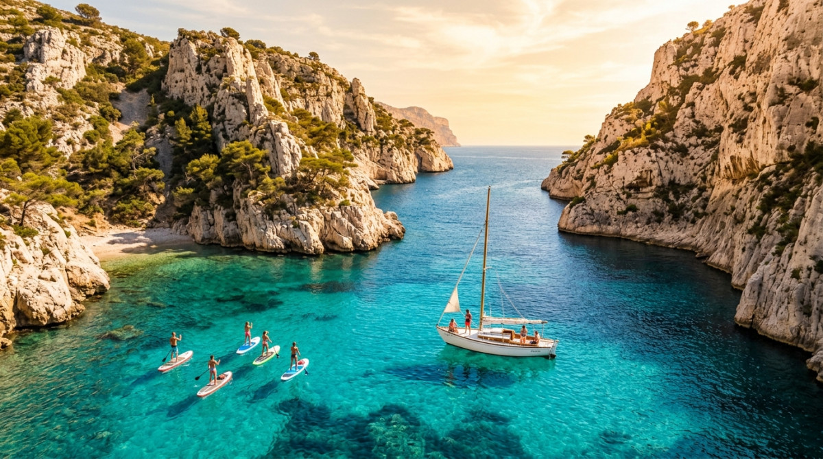 Activités nautiques dans les Calanques de Marseille
