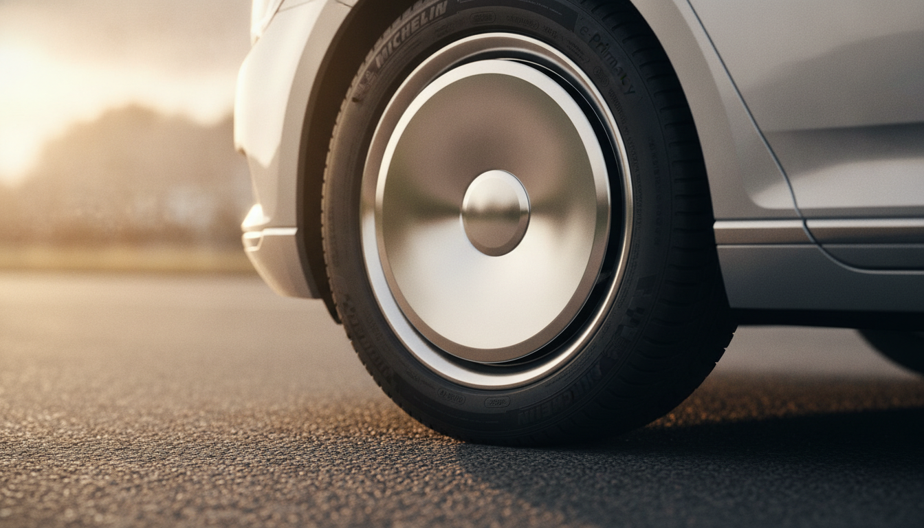 Roue pleine et pneu basse résistance sur la Passat TDI