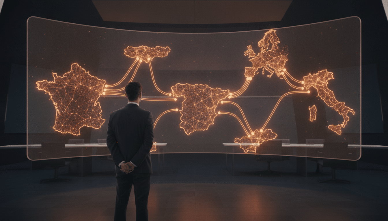 Hub numérique reliant cinq pays européens pour les paiements
