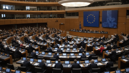 Session plénière au Parlement européen à Bruxelles