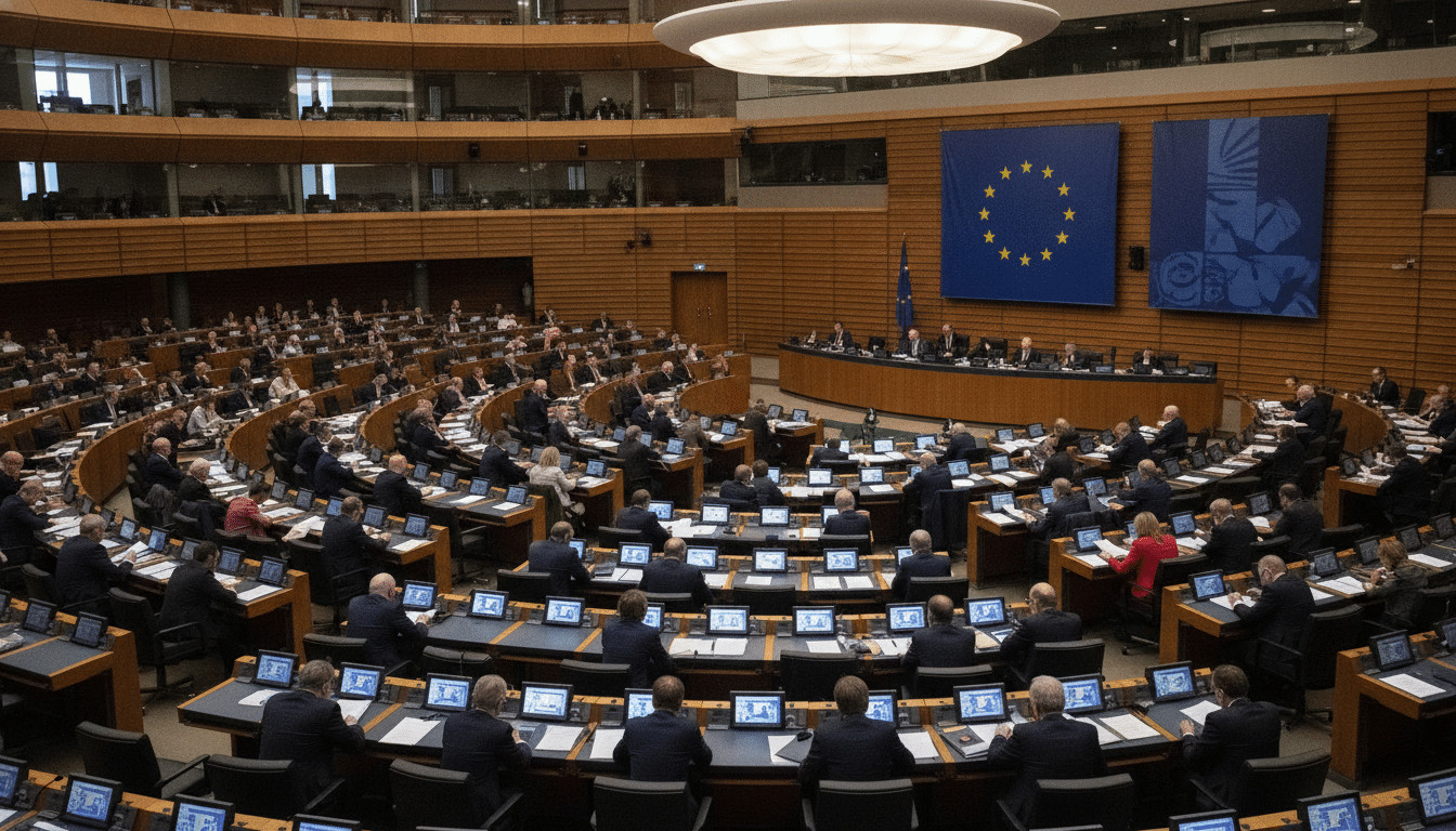 Session plénière au Parlement européen à Bruxelles