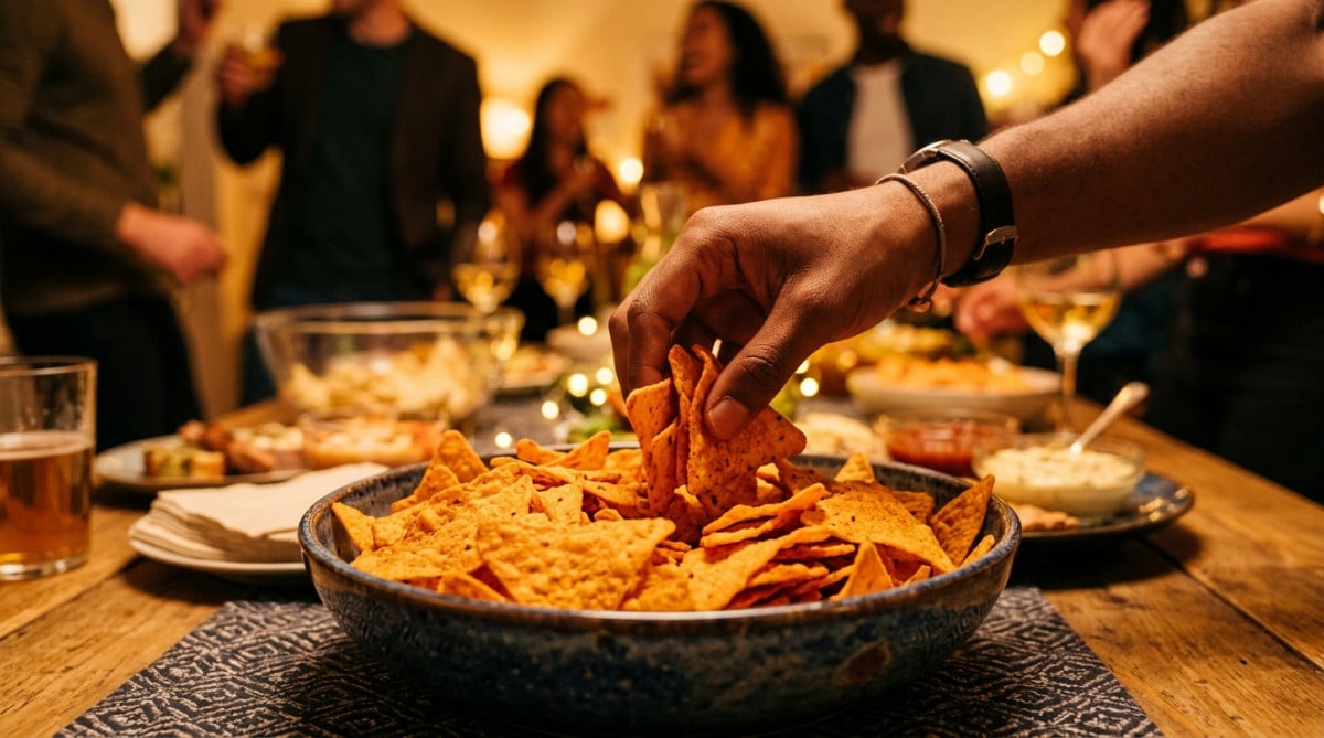 Bol de Doritos lors d'un apéritif