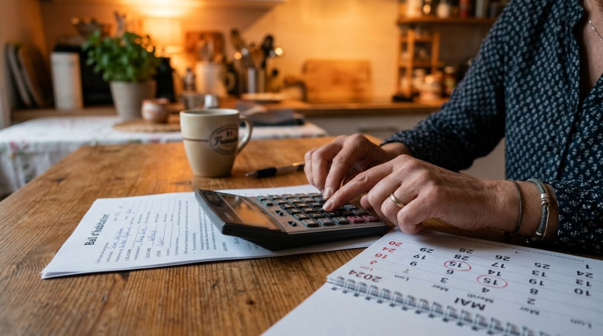 Calcul du loyer au prorata sur un calendrier avec un bail de location