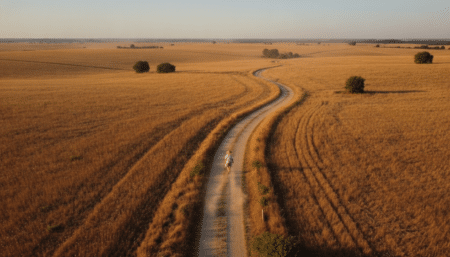 Campagne du sud de la France sous un dôme de chaleur