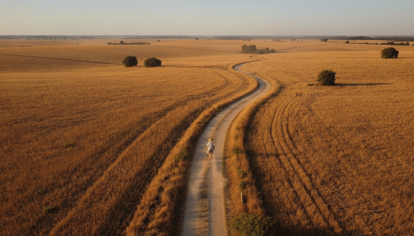 Campagne du sud de la France sous un dôme de chaleur