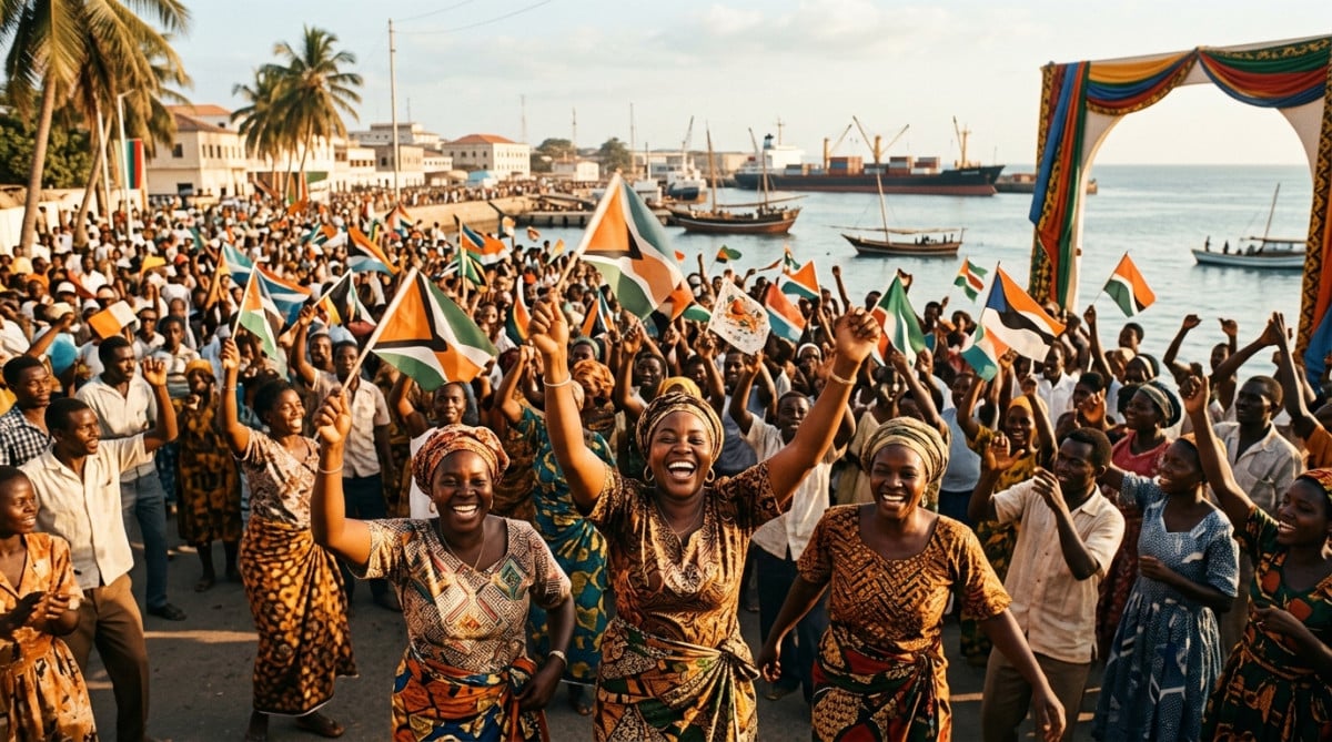 Célébration de l'indépendance de Djibouti en 1977